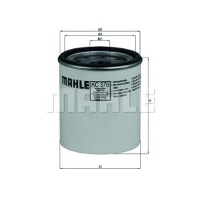 Filter za gorivo MAHLE KC 376D