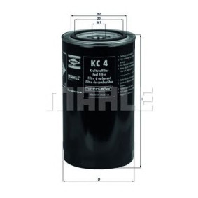 Filter za gorivo MAHLE KC 4