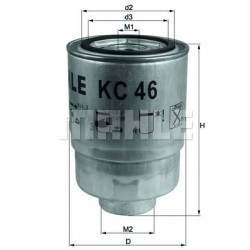 Filter za gorivo MAHLE KC 46