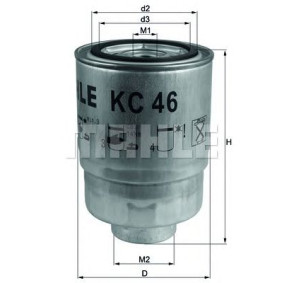 Filter za gorivo MAHLE KC 46