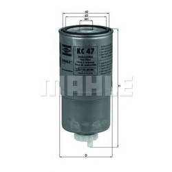 Filter za gorivo MAHLE KC 47