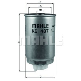 Filter za gorivo MAHLE KC 487