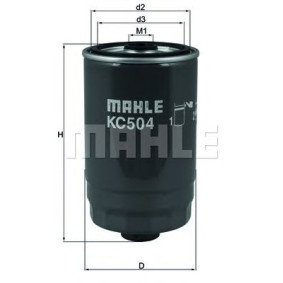 Filter za gorivo MAHLE KC 504