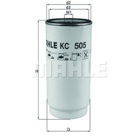 Filter za gorivo MAHLE KC 505D