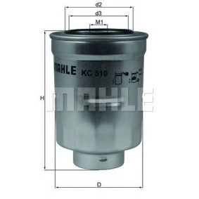 Filter za gorivo MAHLE KC 510D