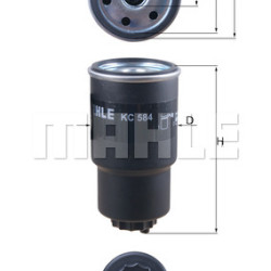Filter za gorivo MAHLE KC 584