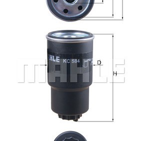 Filter za gorivo MAHLE KC 584