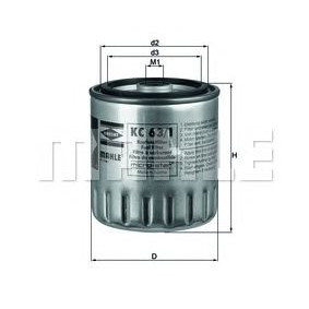 Filter za gorivo MAHLE KC 63/1D