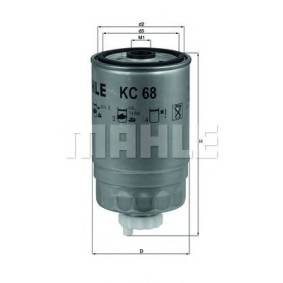 Filter za gorivo MAHLE KC 68