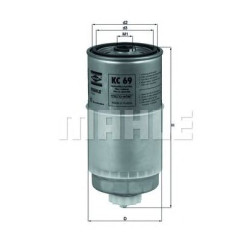 Filter za gorivo MAHLE KC 69