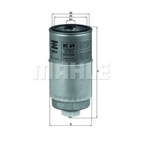Filter goriva MAHLE KC 69