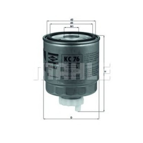 Filter za gorivo MAHLE KC 76