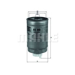 Filter za gorivo MAHLE KC 80