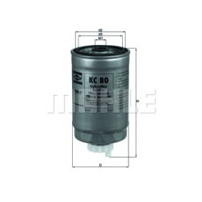 Filter goriva MAHLE KC 80