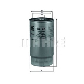 Filter za gorivo MAHLE KC 98