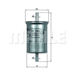 Filter goriva MAHLE KL 146