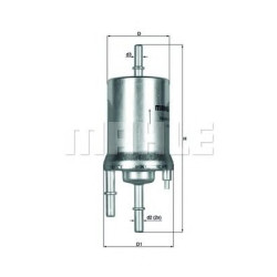 Filter za gorivo MAHLE KL 156/1