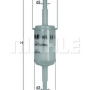 Filter za gorivo MAHLE KL 15 OF