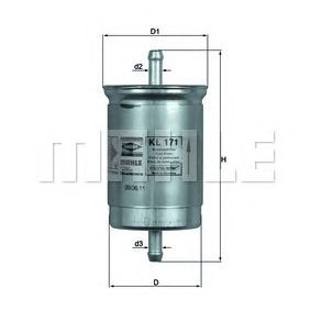 Filter goriva MAHLE KL 171