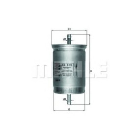 Filter za gorivo MAHLE KL 189