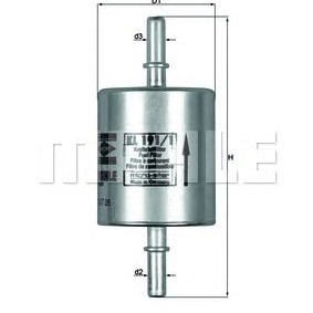 Filter goriva MAHLE KL 191/1