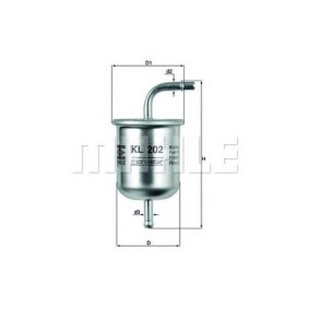 Filter za gorivo MAHLE KL 202