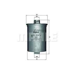 Filter za gorivo MAHLE KL 204