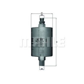 Filter za gorivo MAHLE KL 22