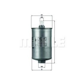 Filter za gorivo MAHLE KL 29