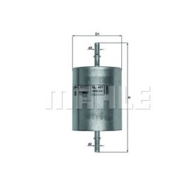 Filter za gorivo MAHLE KL 409