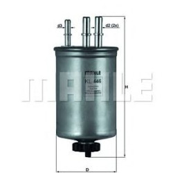 Filter za gorivo MAHLE KL 446