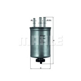 Filter za gorivo MAHLE KL 446