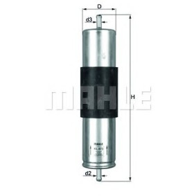Filter za gorivo MAHLE KL 473
