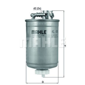 Filter za gorivo MAHLE KL 476D