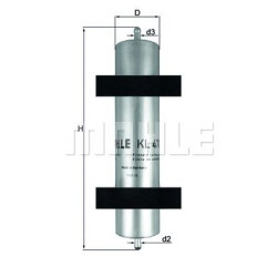Filter za gorivo MAHLE KL 478