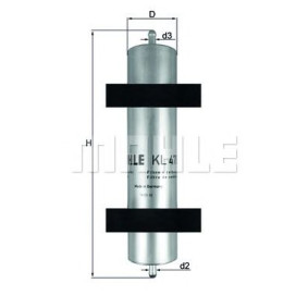 Filter za gorivo MAHLE KL 478