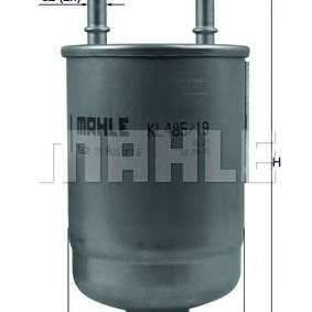 Filter goriva MAHLE KL 485/19D