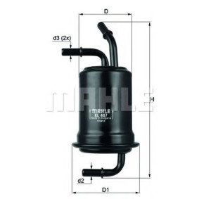 Filter za gorivo MAHLE KL 487