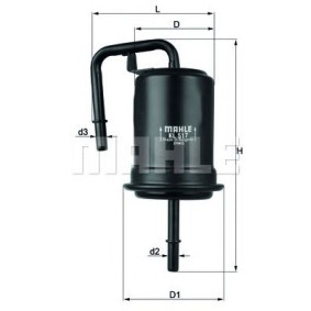 Filter za gorivo MAHLE KL 517