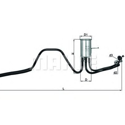 Filter goriva MAHLE KL 544