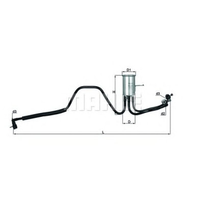 Filter za gorivo MAHLE KL 544