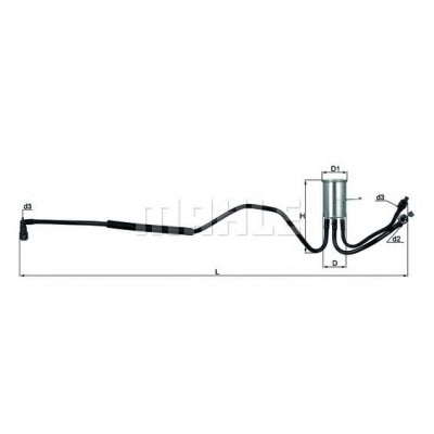 Filter za gorivo MAHLE KL 553