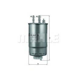 Filter za gorivo MAHLE KL 567