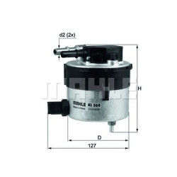 Filter za gorivo MAHLE KL 569