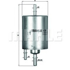 Filter za gorivo MAHLE KL 571
