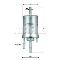 Filter za gorivo MAHLE KL 572