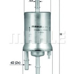Filter za gorivo MAHLE KL 572