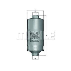 Filter za gorivo MAHLE KL 59