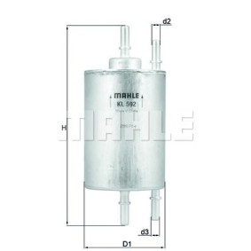 Filter za gorivo MAHLE KL 592