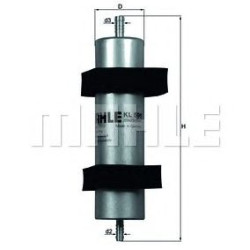 Filter za gorivo MAHLE KL 596